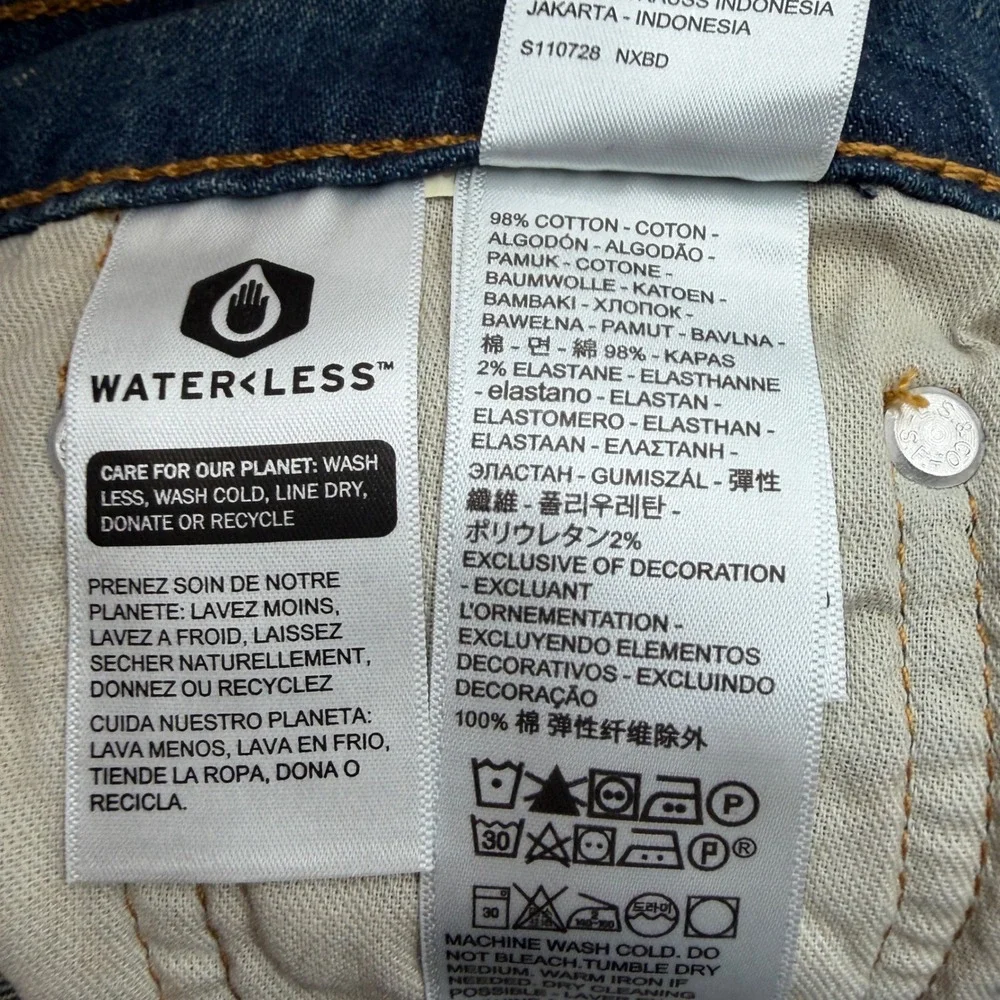 Levis 514 Straight Stretch Mens Jeans Blue Medium Wash 28x30 005148403 NWT